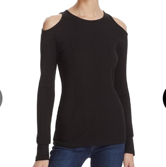FRAME cold shoulder ribbed sweater - Picture 6 of 8